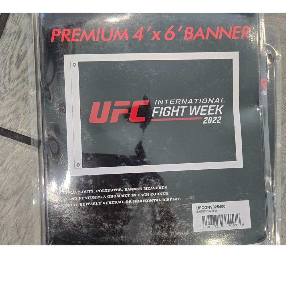 UFC International Fight Week 2022 Premium 4x6 Banner UFCGNV025400 New